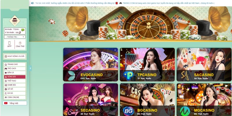 casino online 79king- tổng quan